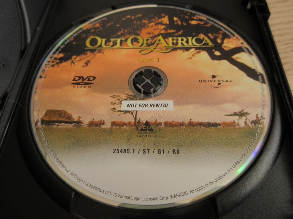 VZPOMÍNKY NA AFRIKU, R.REDFORD, M.STREEP, GB OBAL, ČESKÉ TIT. 2X DVD FILM