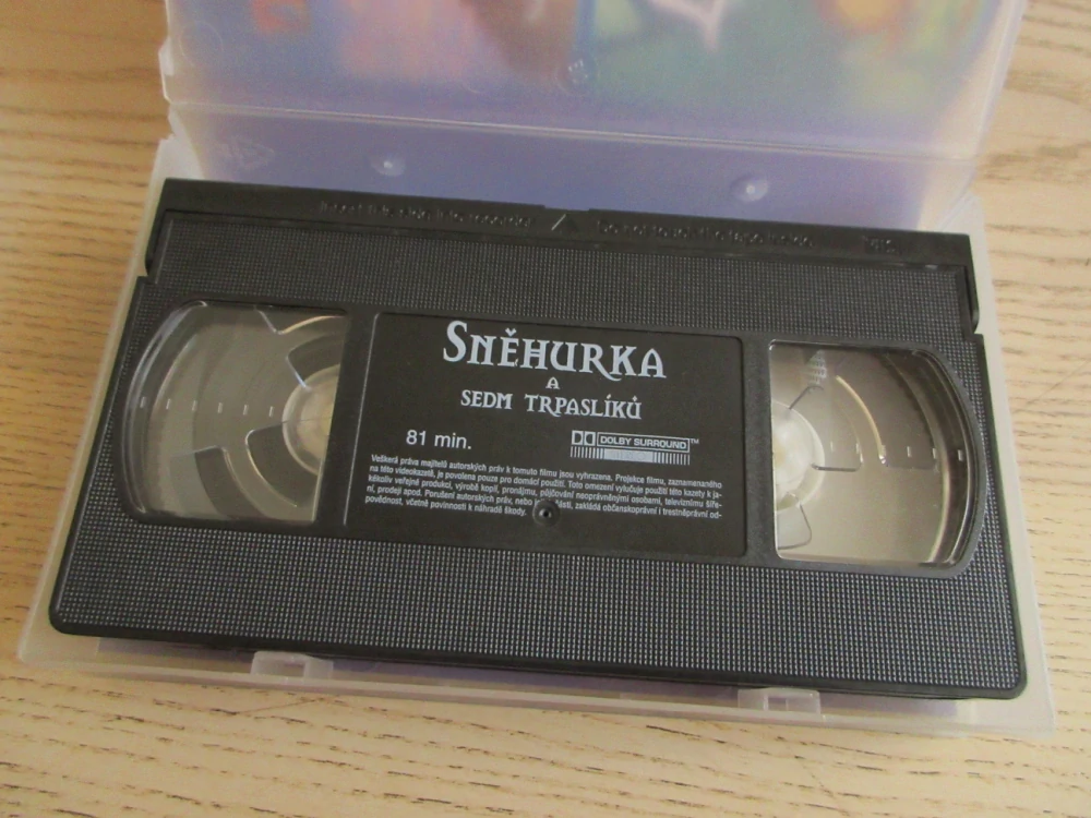 SNĚHURKA A SEDM TRPASLÍKŮ, VHS VIDEOKAZETA