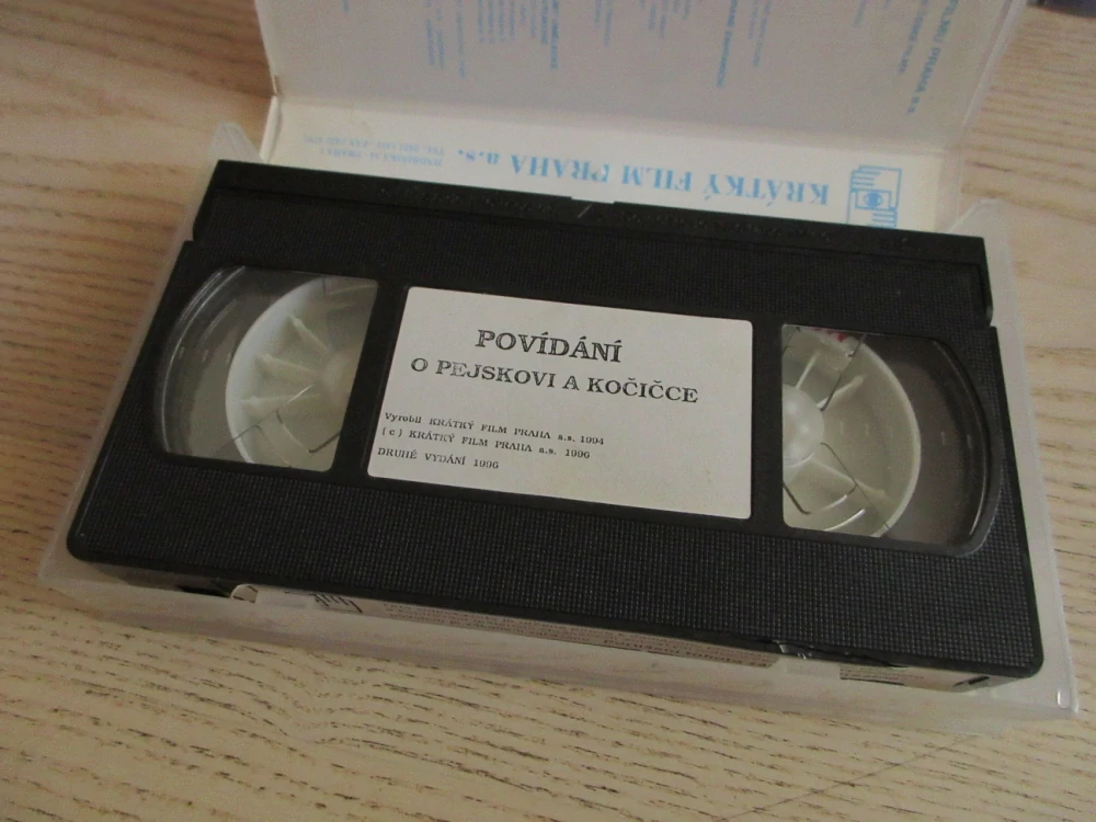 POVÍDÁNÍ O PEJSKOVI A KOČIČCE, VHS VIDEOKAZETA