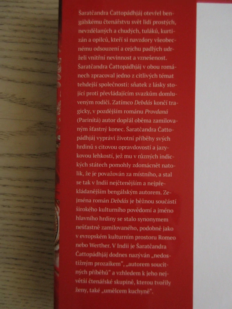 PROVDANÁ / DEBDÁS, ŠARATČANDRA, ČATTOPÁDHJÁJ, **an