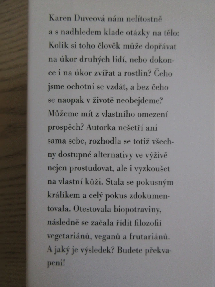 JÍST SLUŠNĚ, KAREN DUVEOVÁ, **an