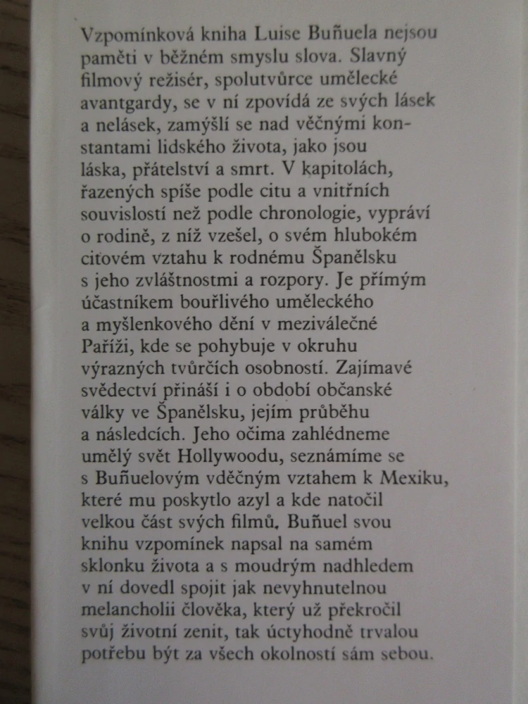 DO POSLEDNÍHO DECHU, LUIS BUÑUEL, **an