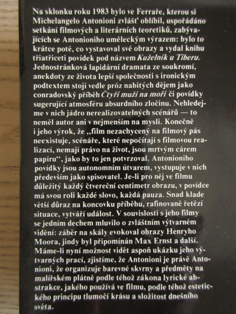 KUŽELNÍK U TIBERU, MICHELANGELO ANTONIONI, **an