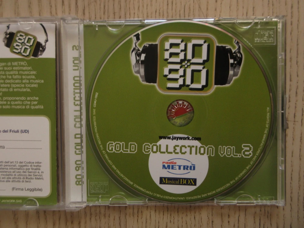 80-90 GOLD COLLETION VOL. 2, CD HUDBA