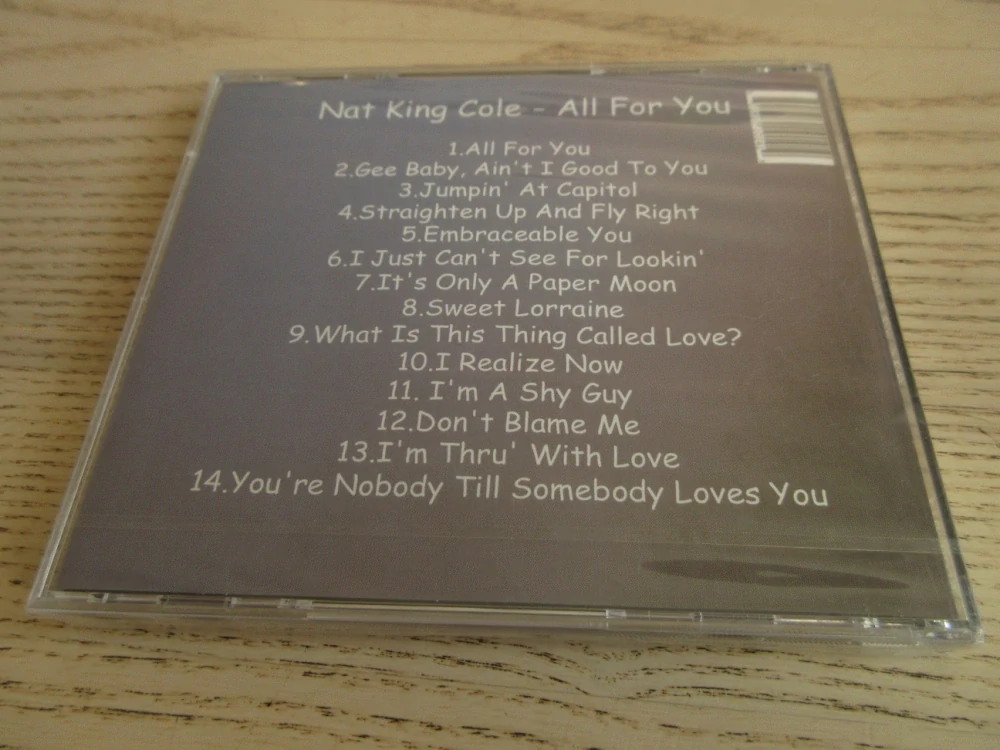 NAT KINGS COLE - ALL FOR YOU, CD HUDBA