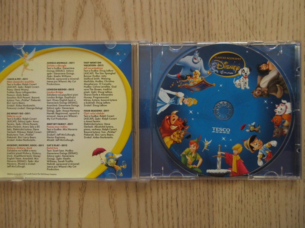 KLASICKÉ POHÁDKY WALT DISNEY, CD HUDBA