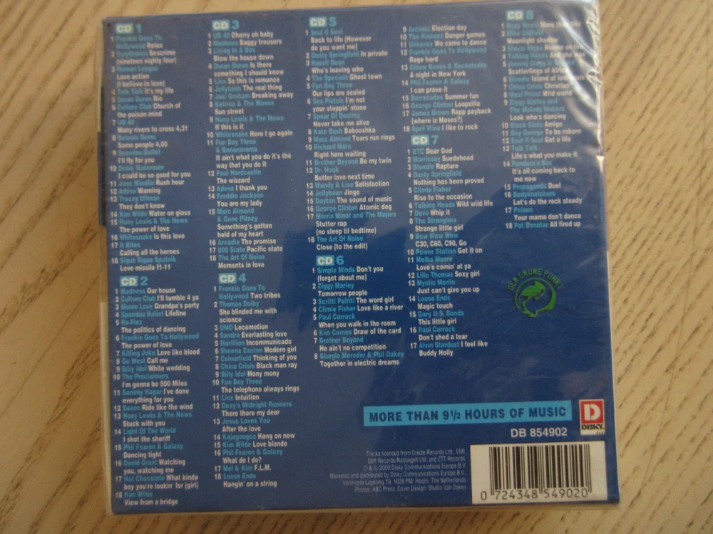 MORE GREATEST HITS OF THE 80'S, 8X CD HUDBA