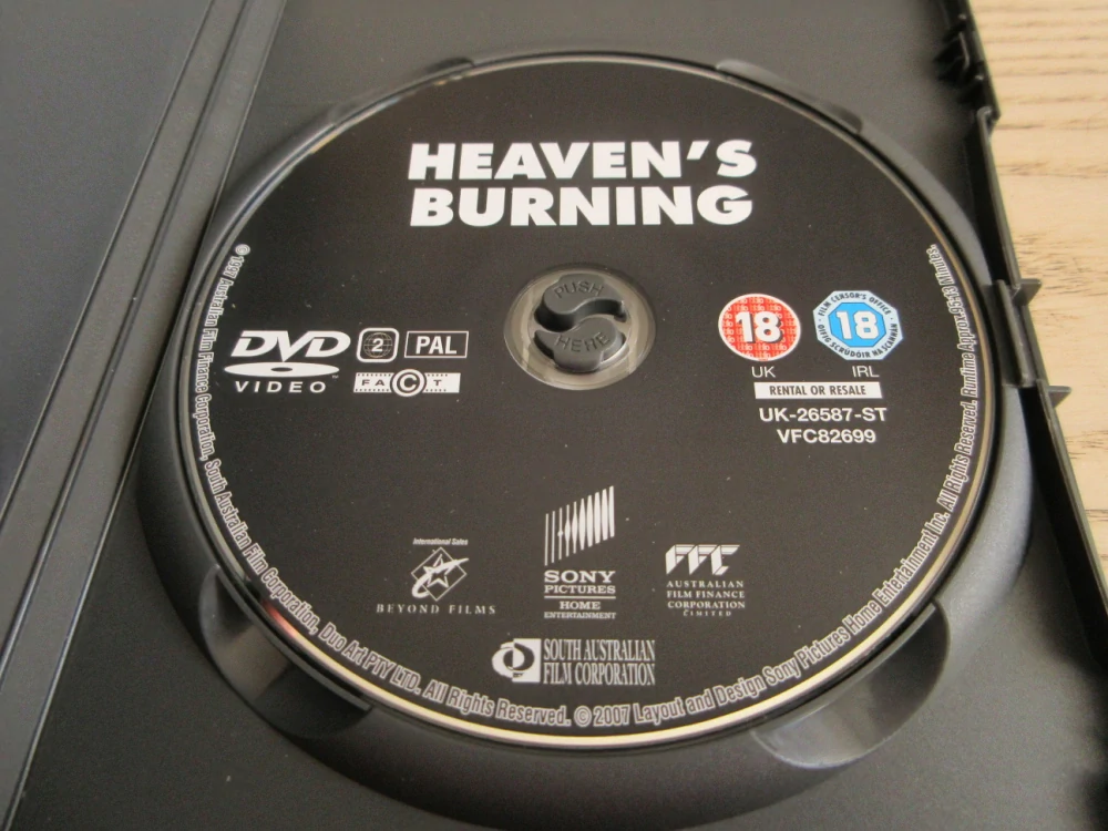 HOŘÍCÍ NEBESA, R.CROWE, GB OBAL, ČESKÉ TITULKY, DVD FILM