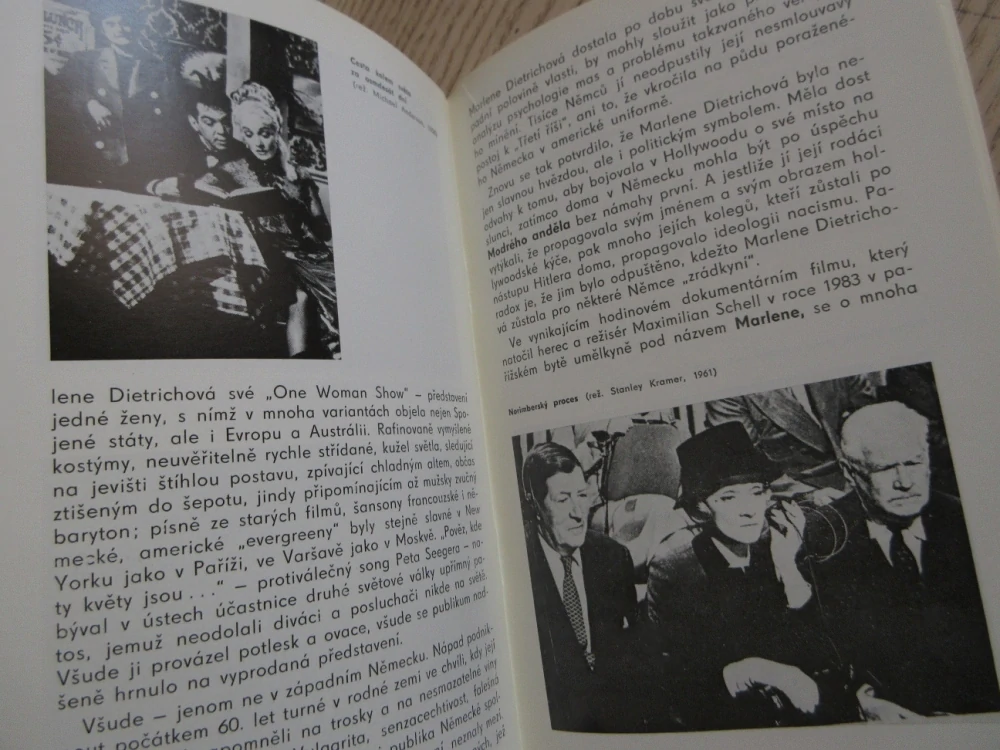 DIETRICHOVÁ MARLENE, FILMOVÝ SEŠIT, **an