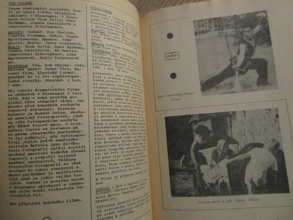 ZPRAVODAJ ČESKOSLOVENSKÉHO FILMU, Č. 10/1989, **an