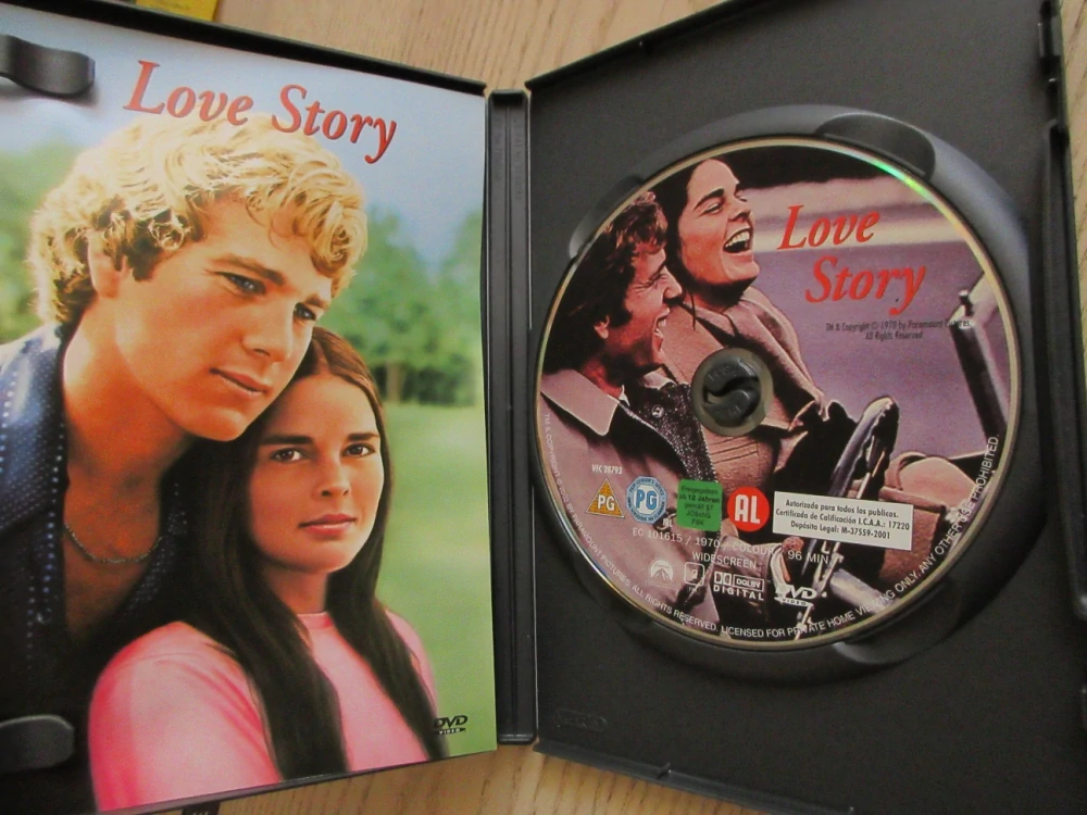 LOVE STORY, ALI MCGRAW, GB OBAL, ČESKÉ TITULKY, DVD FILM