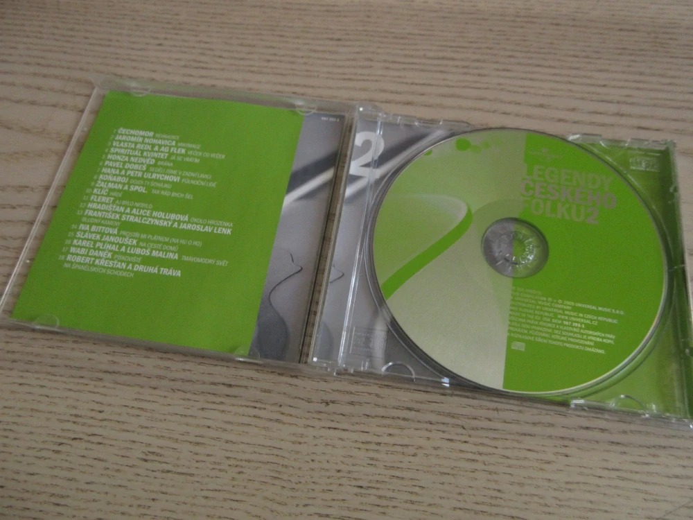 LEGENDY ČESKÉHO FOLKU 2., NEDVĚD, ČECHOMOR,NIHAVICA, DANĚK, AJ., CD HUDBA