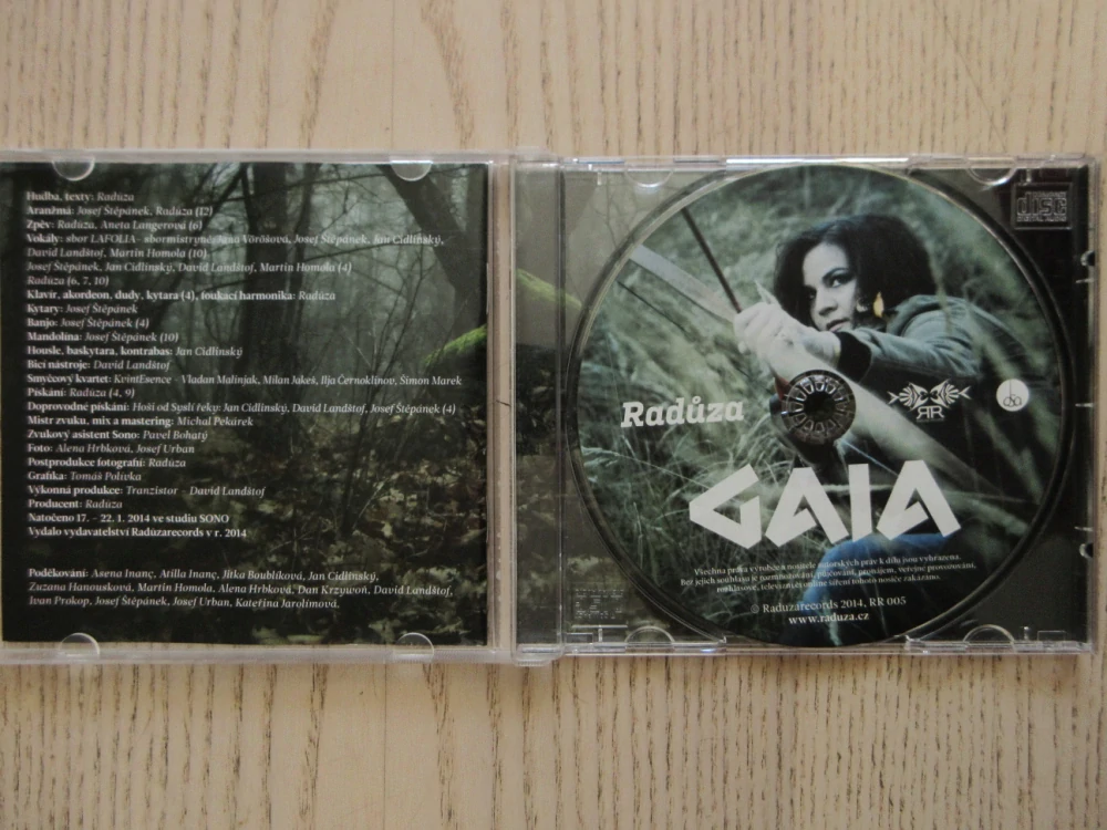 RADŮZA, GAIA, CD HUDBA