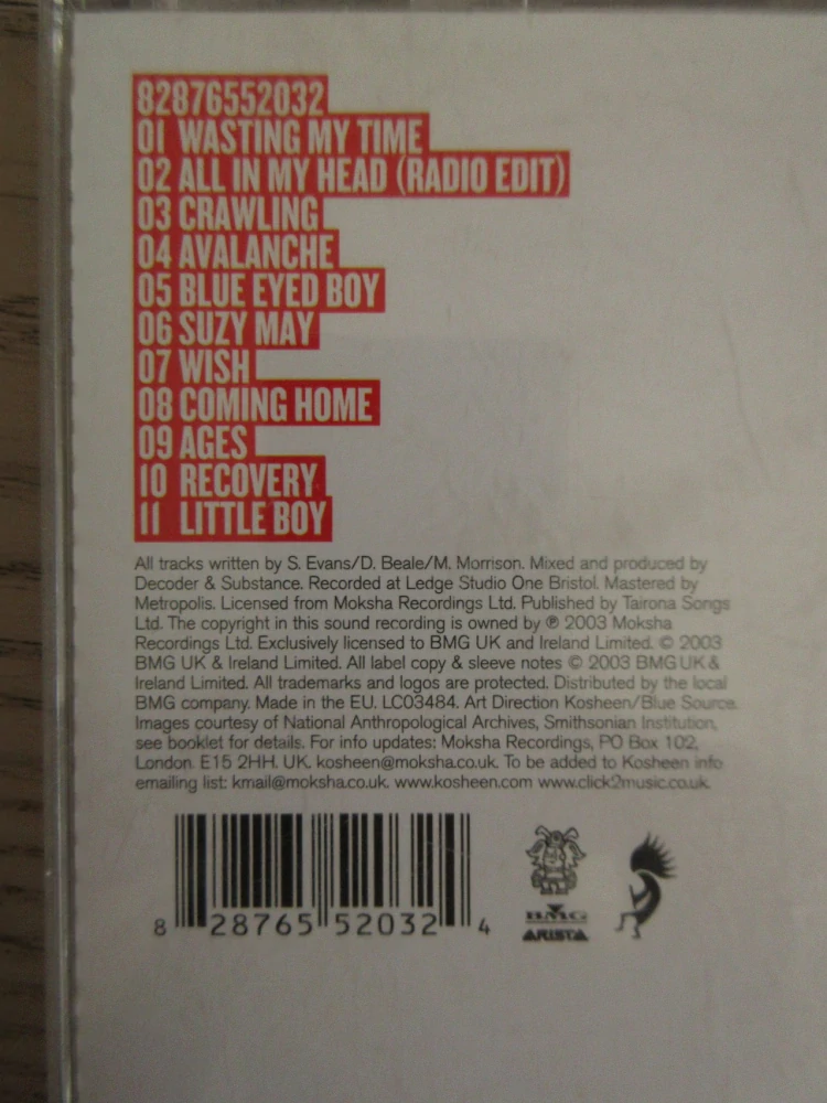KOSHEEN KOKOPELLI, CD HUDBA