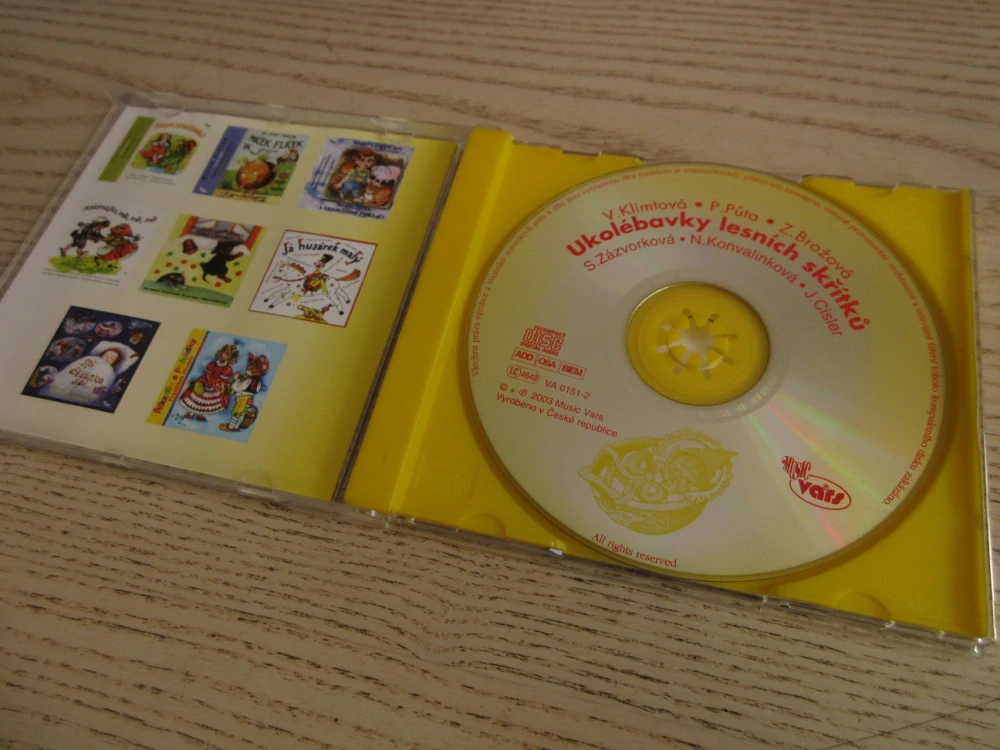 UKOLÉBAVKY LESNÍCH SKŘÍTKŮ ANEB POHLAZENÍ PŘED USNUTÍM,  CD HUDBA