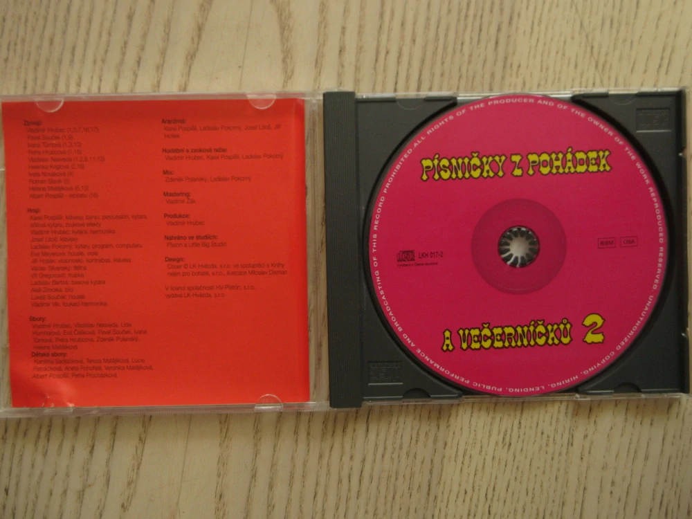 PÍSNIČKY Z POHÁDEK A VEČERNÍČKŮ, 2.,  CD HUDBA