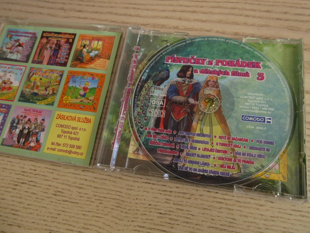 PÍSNIČKY Z POHÁDEK A DĚTSKÝCH FILMŮ, 3., CD HUDBA