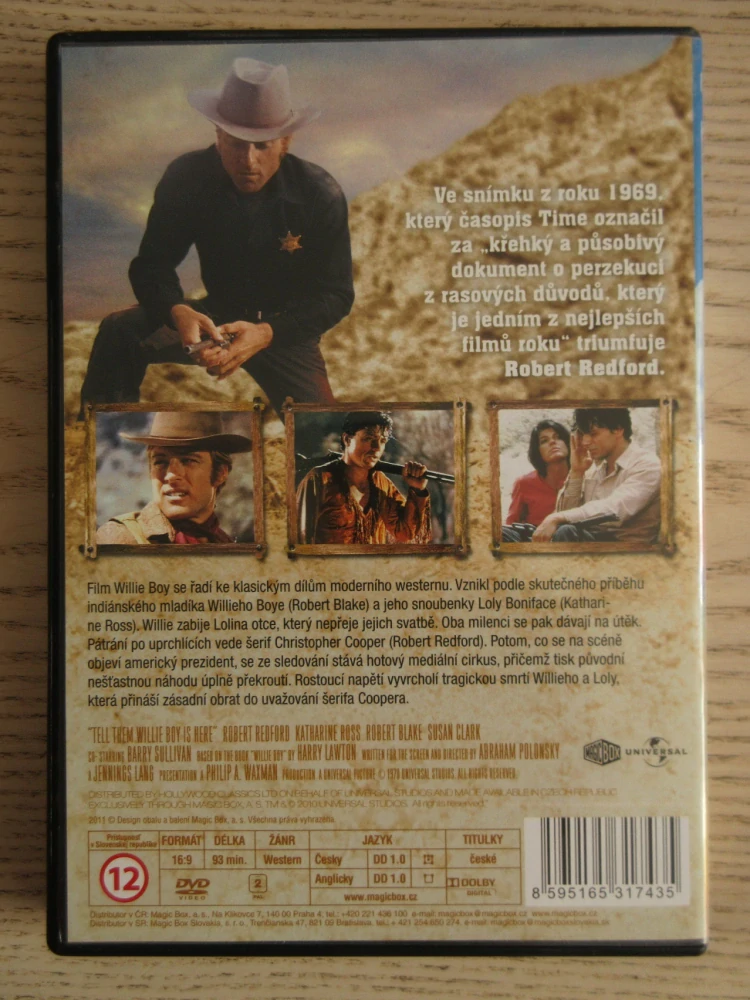WILLIE BOY, ROBERT REDFORD, DVD FILM USA