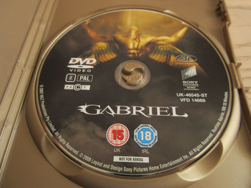 GABRIEL, GB OBAL, CZ TITULKY, DVD FILM