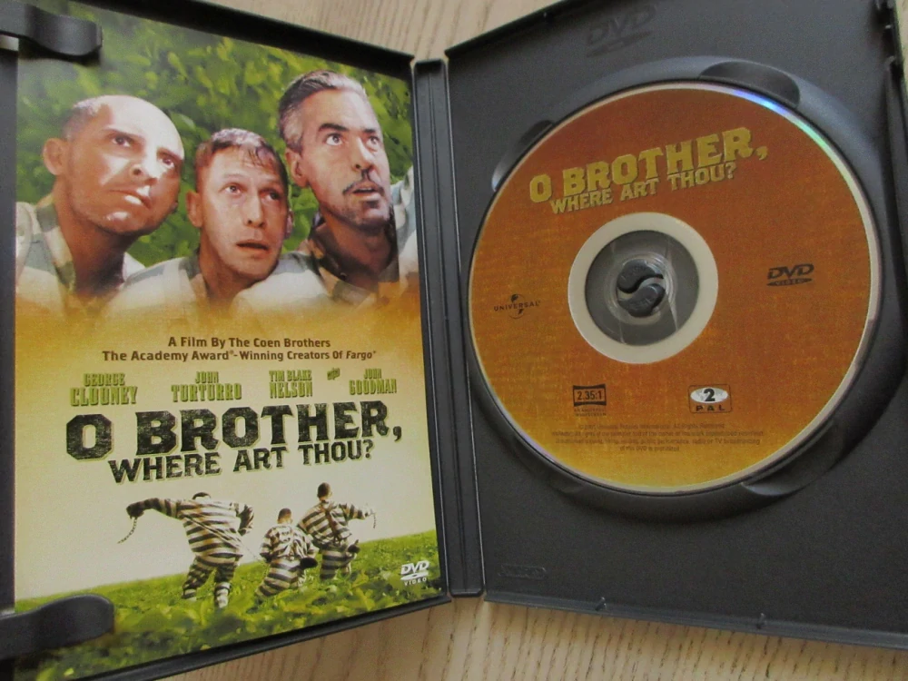 BRATŘÍČKU KDE JSI ?, G.CLOONEY, GB OBAL, ČESKÉ TITULKY, DVD FILM