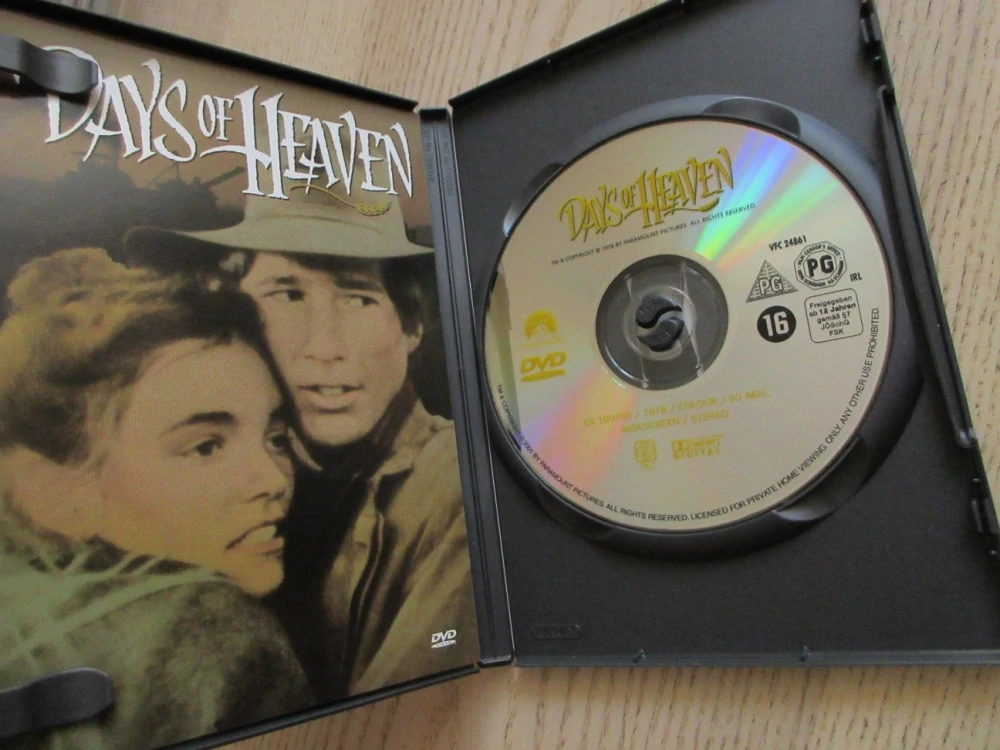NEBESKÉ DNY, R.GERE, GB OBAL, ČESKÉ TITULKY, DVD FILM