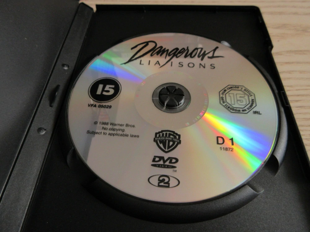 NEBEZPEČNÉ ZNÁMOSTI, G.CLOSE,J.MALKOVICH,U.THURMAN, GB OBAL, ČESKÉ TITULKY, DVD FILM