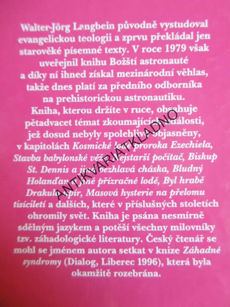 VELKÉ ZÁHADY 2500 LET, LANGBEIN, **an