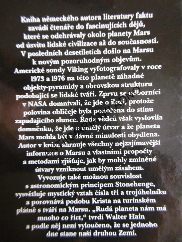 ZÁHADNÝ MARS, WALTER HAIN, **an