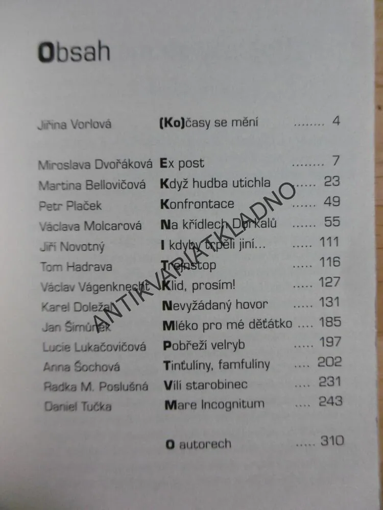 KOČAS, SBORNÍK SCI-FI A FANTASY POVÍDEK, JIŘINA VORLOVÁ, **an