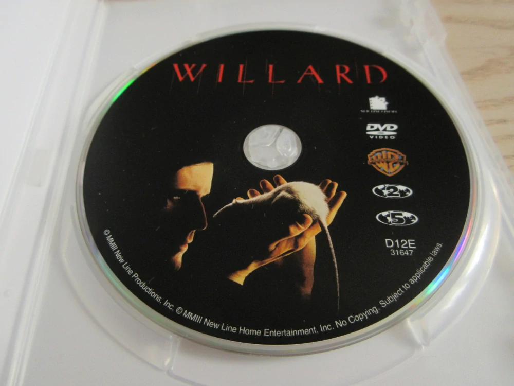 KRYSAŘ WILLARD, C.GLOVER, GB OBAL, ČESKÉ TIT. DVD FILM