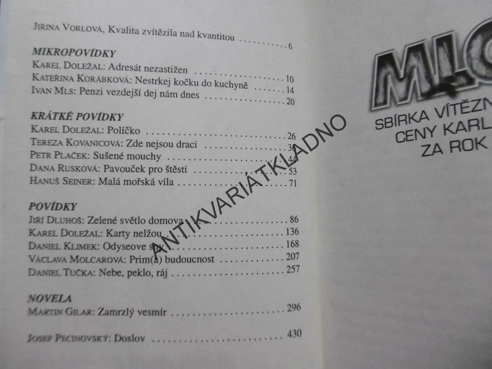 MLOK, NEJLEPŠÍ SCI-FI A FANTASY POVÍDKY ROKU 2011