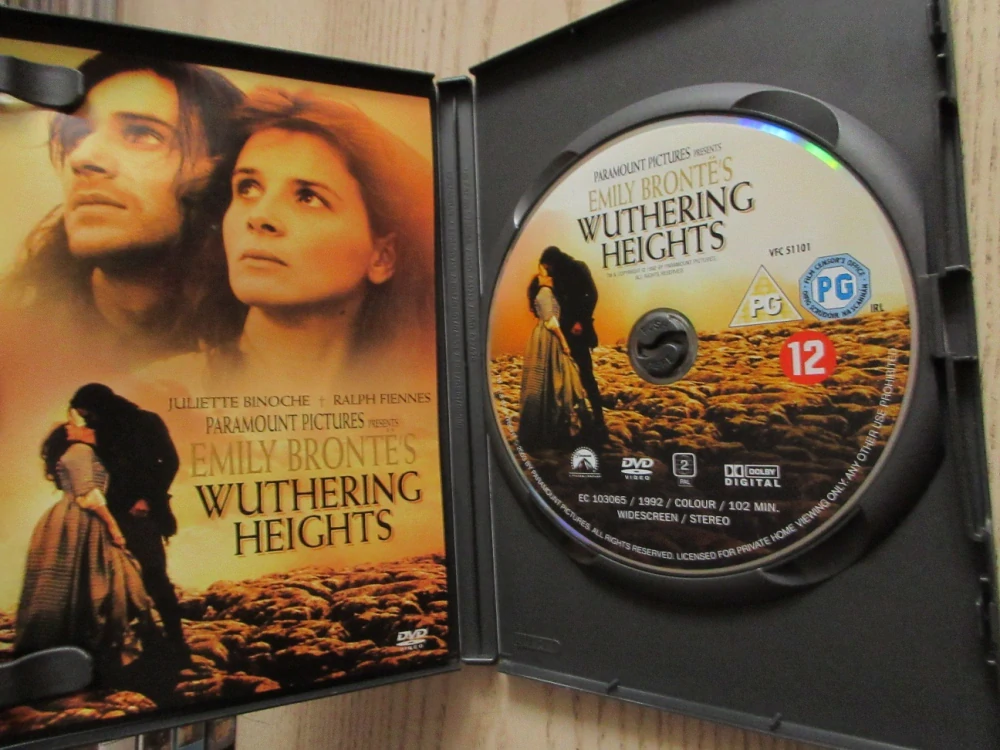 BOUŘLIVÉ VÝŠINY, J.BINOCHE, R.FINNES, GB OBAL, ČESKÉ TIT. DVD FILM