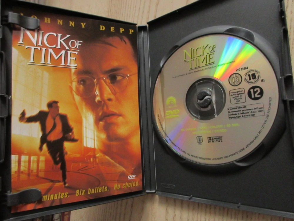 V POSLEDNÍ CHVÍLI, J.DEPP, C.WALKEN, GB OBAL, ČESKÉ TIT. DVD FILM