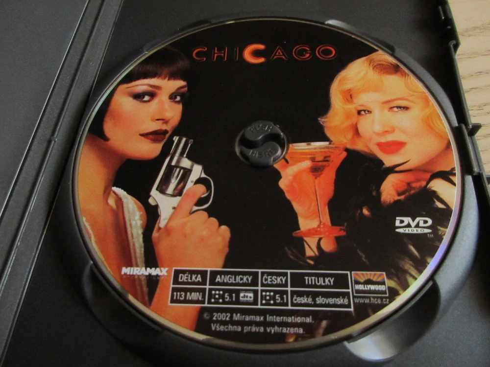 CHICAGO, R.GERE, GB OBAL, ČESKÉ DVD FILM
