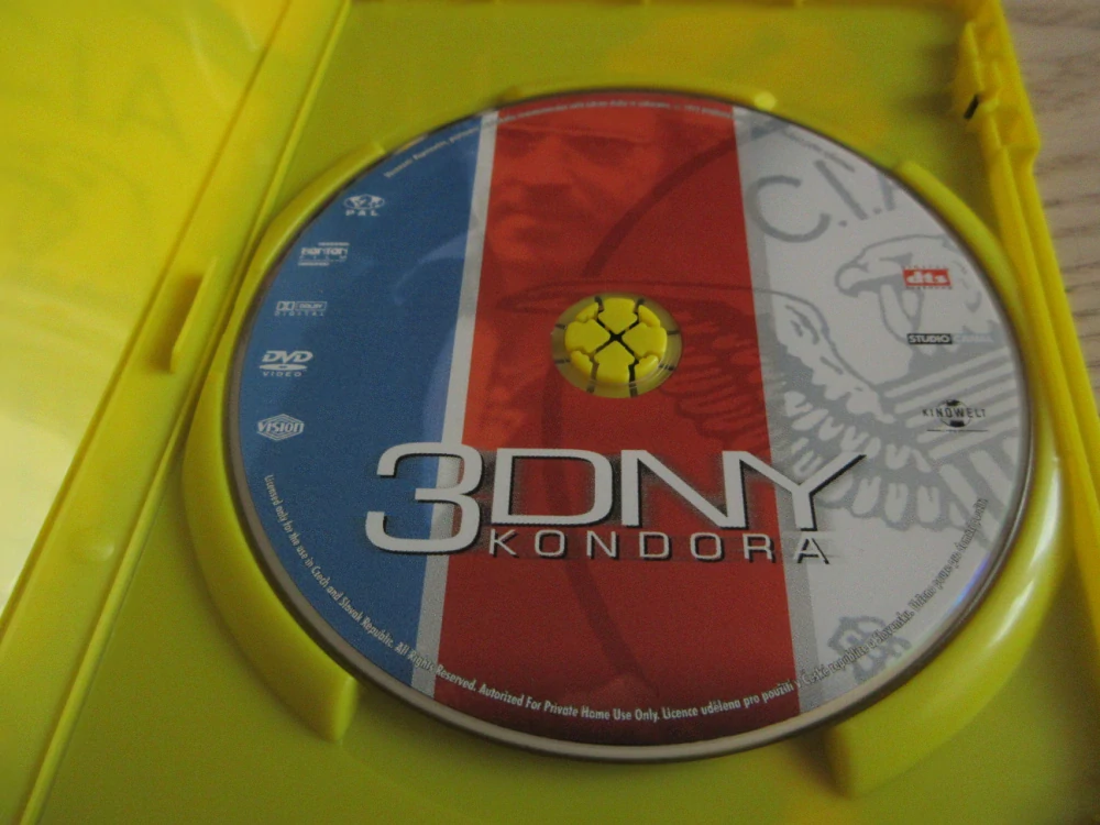 3 DNY KONDORA, R.REDFORD, GB OBAL, ČESKÉ DVD FILM