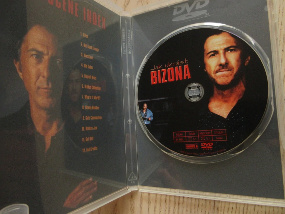 JAK UKRÁST BIZONA, D.HOFFMAN, GB OBAL, ČESKÉ DVD FILM