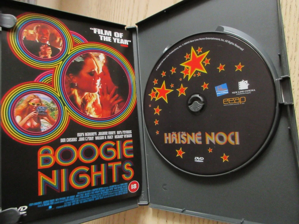 HŘÍŠNÉ NOCI, M.WAHLBERG, B.REYNOLDS, GB OBAL, ČESKÉ DVD FILM