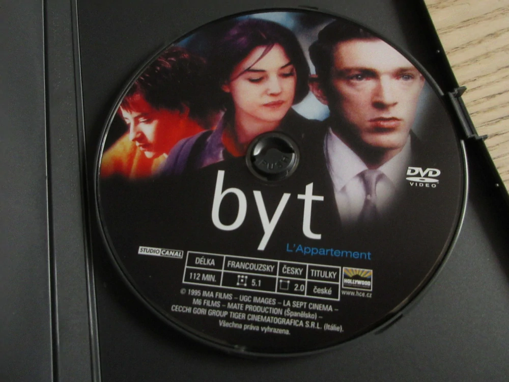 BYT, M.BELLUCCI, V.CASSEL, GB OBAL, ČESKÉ DVD FILM