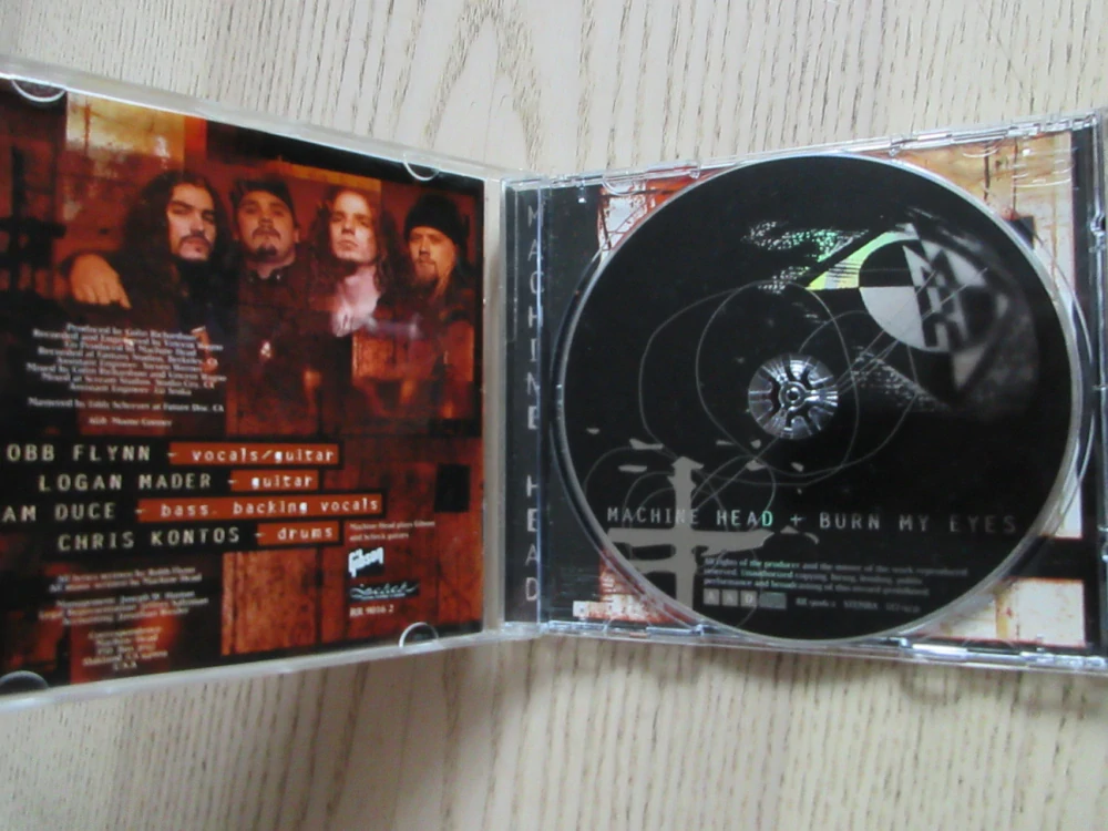 MACHINE HEAD, BURN MY EYES, CD HUDBA