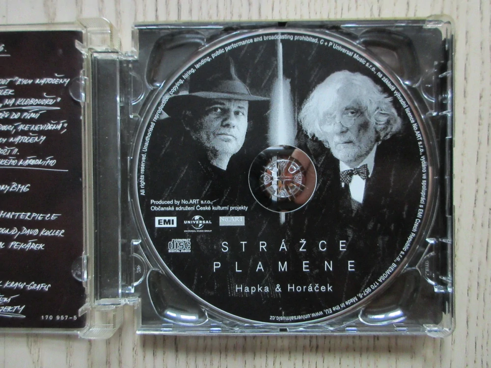 STRÁŽCE PLAMENE, HAPKA, HORÁČEK, CD HUDBA