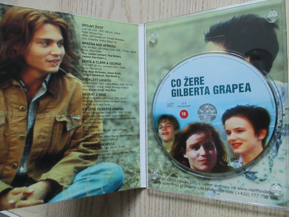 CO ŽERE GILBERTA GRAPEA, JOHNNY DEPP, DVD FILM