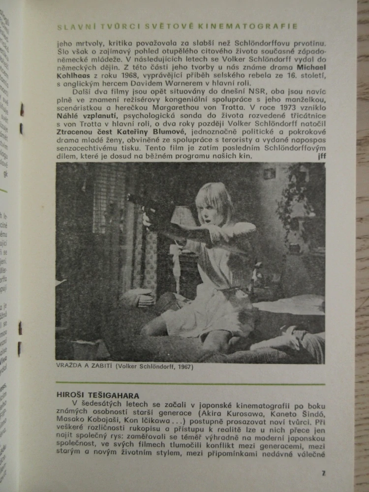 PONREPO: PROMÍTACÍ SÍŇ ČS. FILMOVÉHO ÚSTAVU, J. DASSIN, C. SAURA,**an