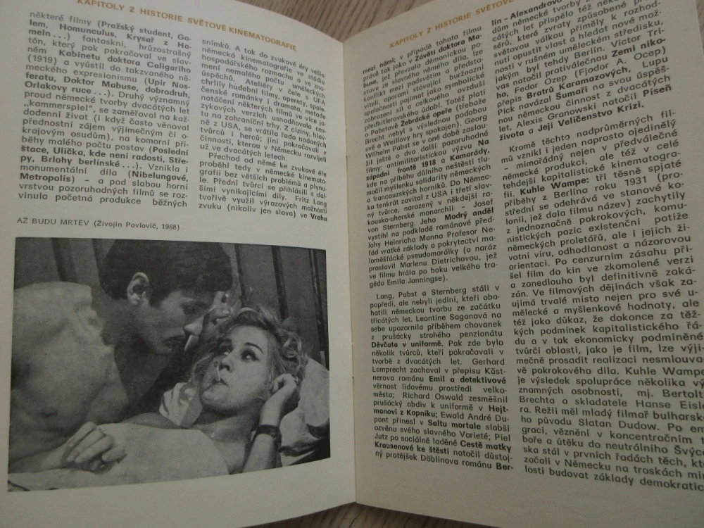 PONREPO: PROMÍTACÍ SÍŇ ČS. FILMOVÉHO ÚSTAVU, J. DASSIN, C. SAURA, **an
