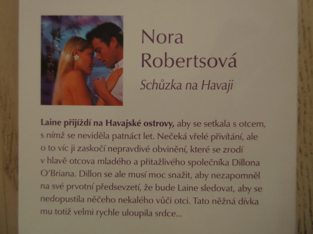 SCHŮZKA NA HAVAJI, NORA ROBERTSOVÁ, **an
