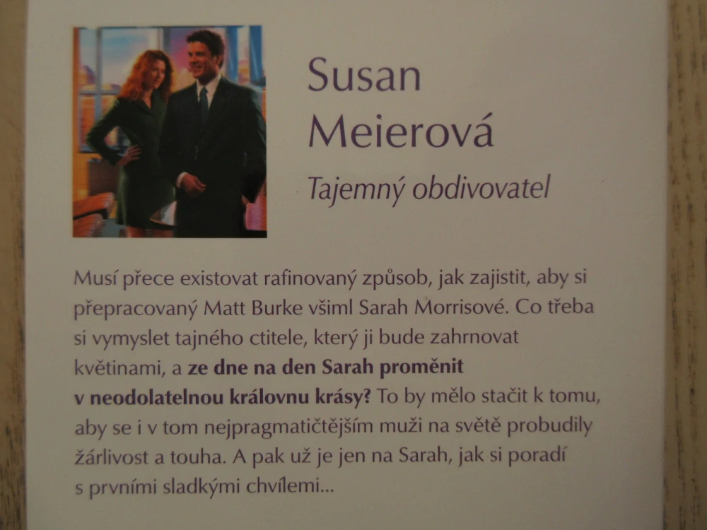 TAJEMNÝ OBDIVOVATEL, SUSAN MEIEROVÁ, **an