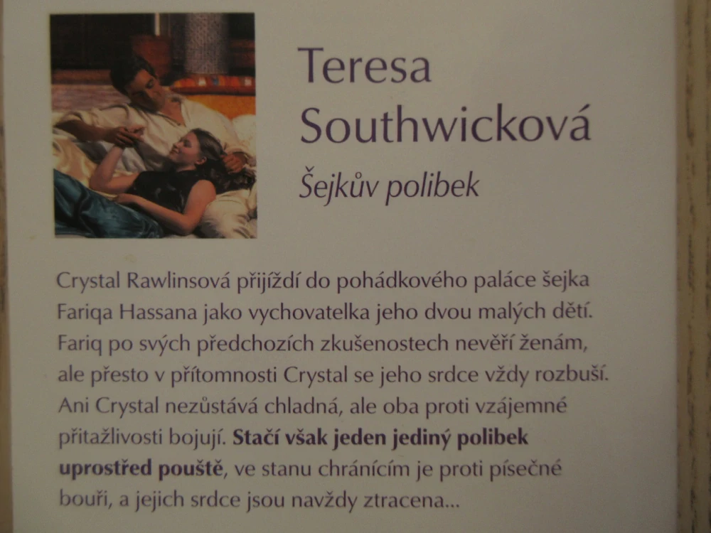 ŠEJKŮV POLIBEK, TERESA SOUTHWICKOVÁ, **an