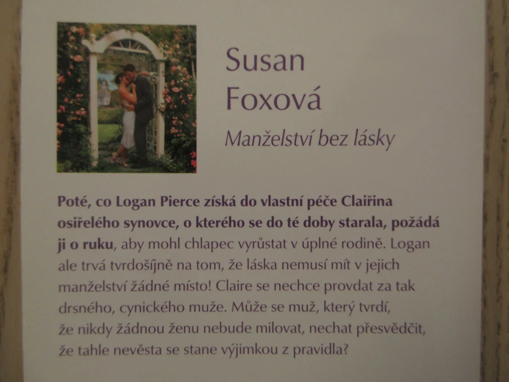 MANŽELSTVÍ BEZ LÁSKY, SUSAN FOXOVÁ, **an