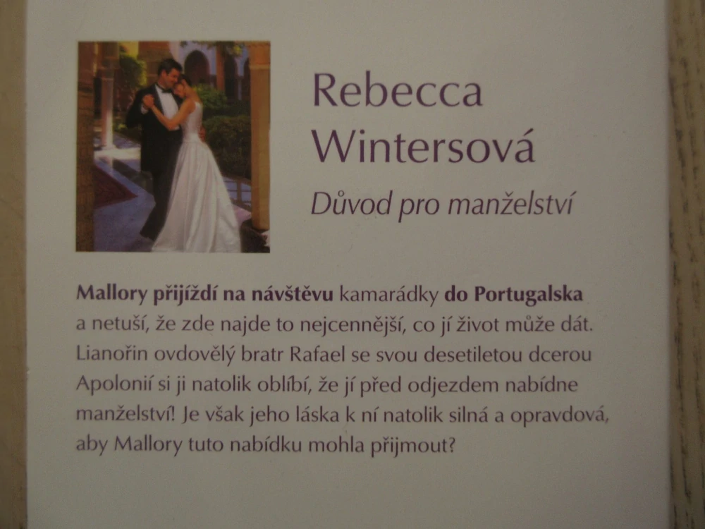 DŮVOD PRO MANŽELSTVÍ, REBECCA WINTERSOVÁ, **an