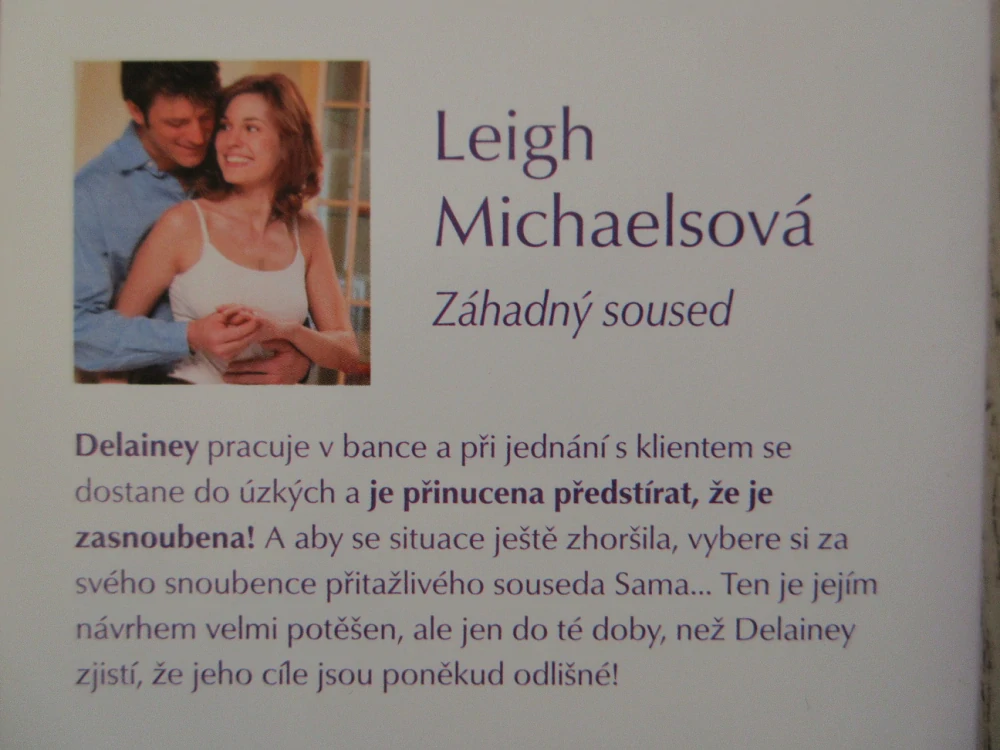 ZÁHADNÝ SOUSED, LEIGH MICHAELSOVÁ, **an