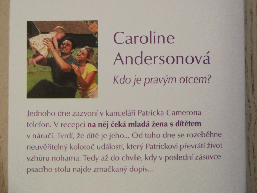 KDO JE PRAVÝM OTCEM?, CAROLINE ANDERSONOVÁ, **an